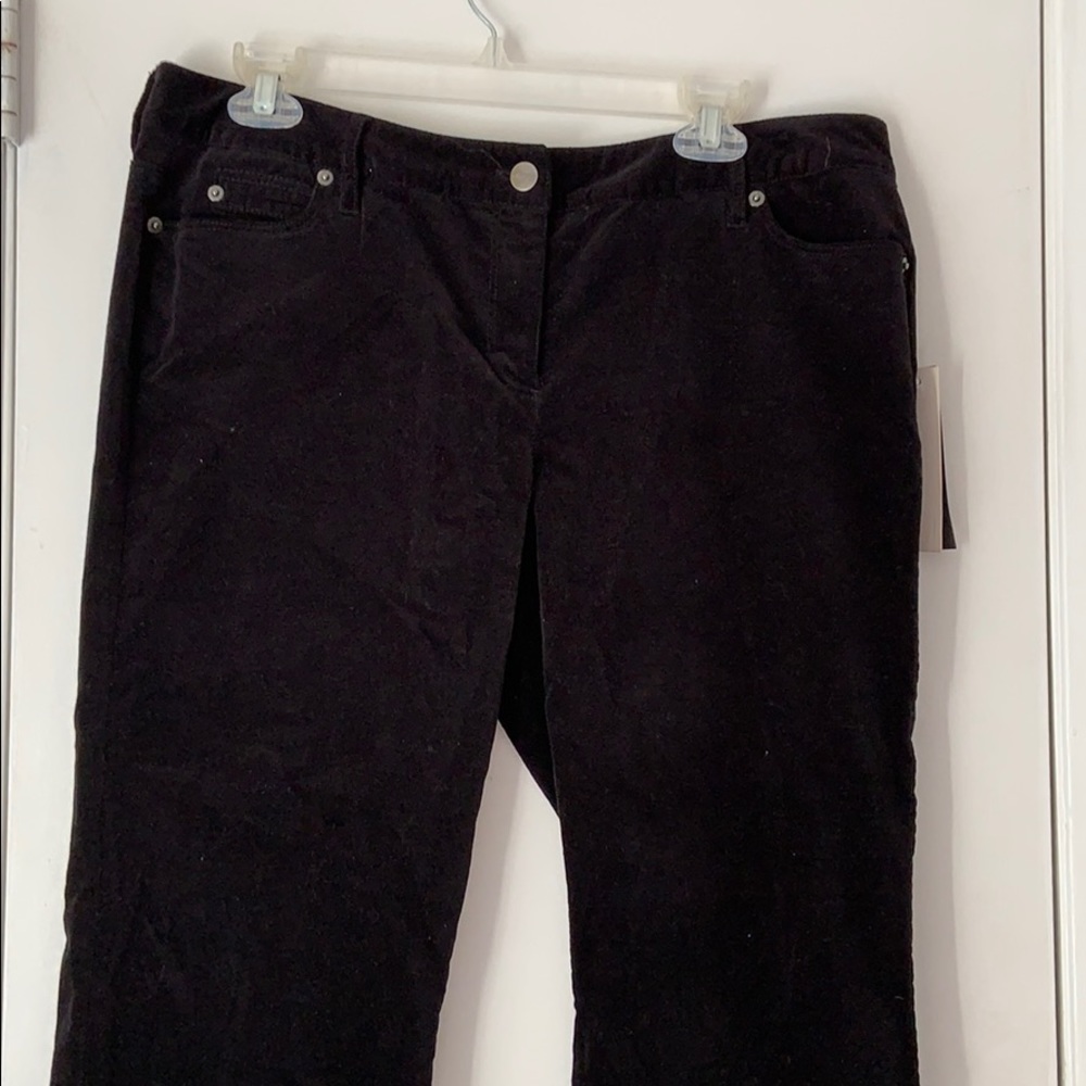 Kenneth Cole black velvet jeans